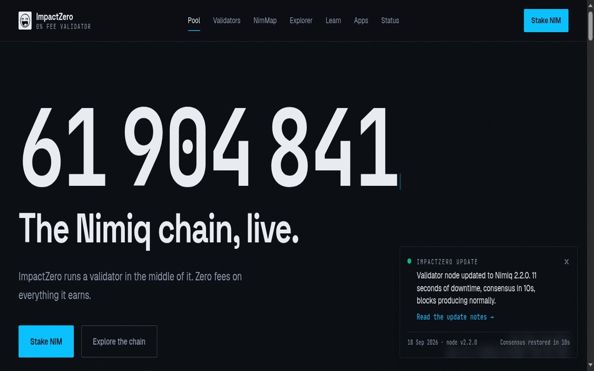 nimiq screenshot